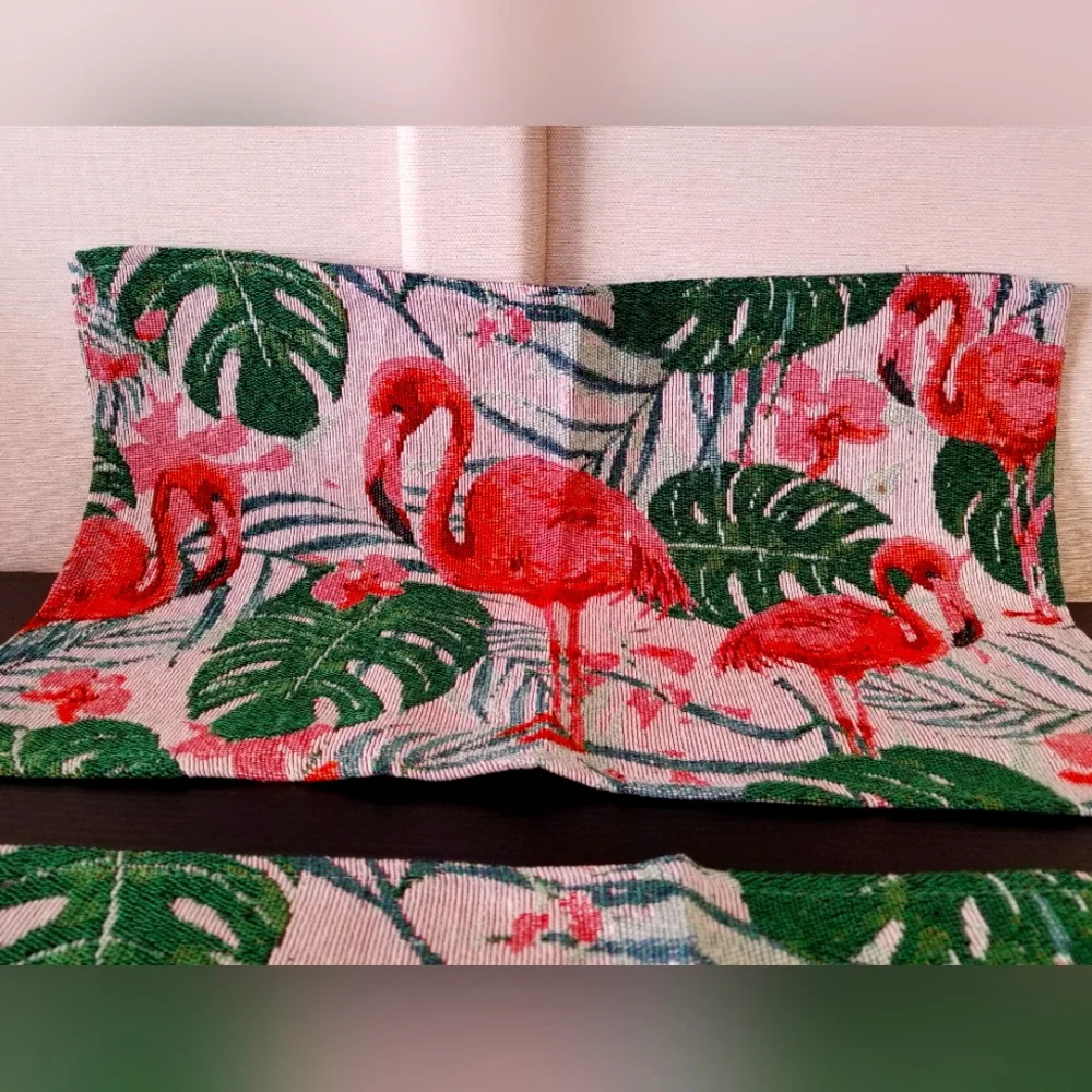 - New Handcrafted Flamingos Tablemats, set of 2